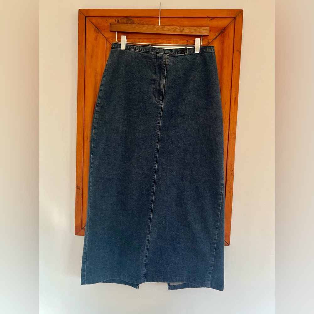 Y2K Vintage Façonnable Cotton Maxi Skirt